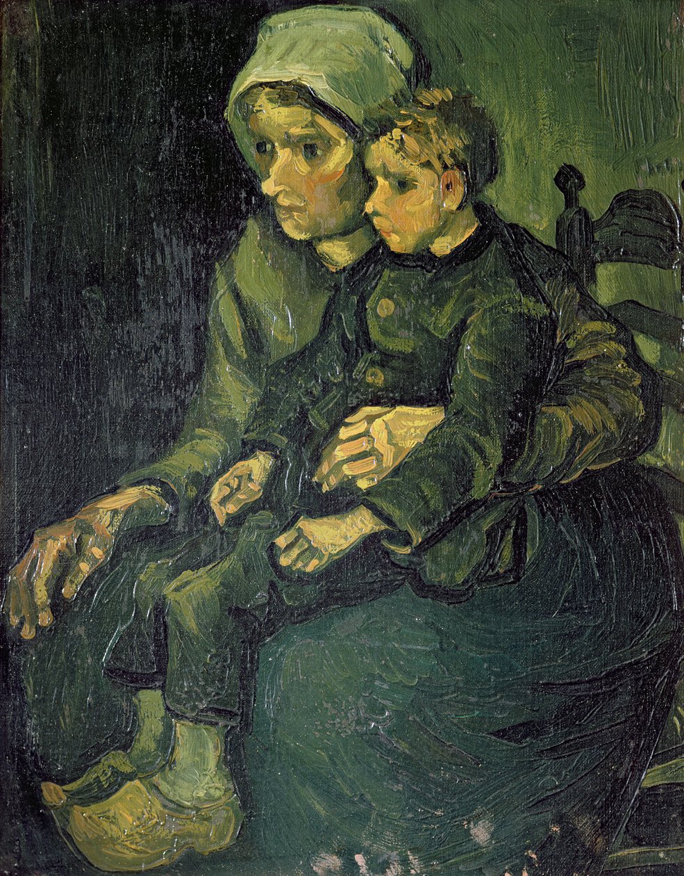 Anne ve Çocuk, 1885 by Vincent van Gogh