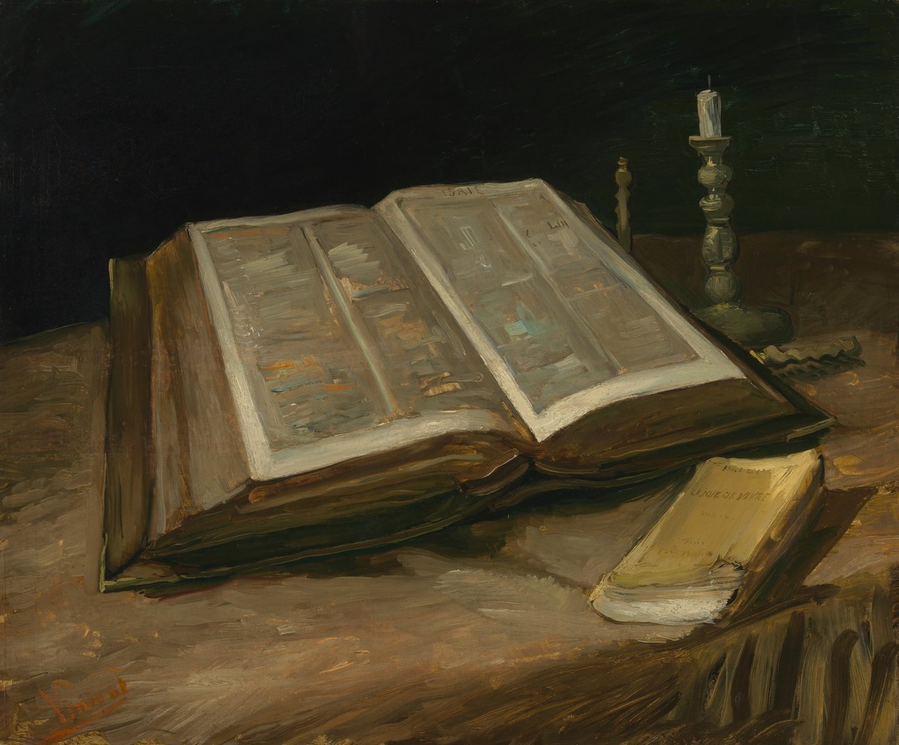 İncil ile Natürmort, 1885 by Vincent van Gogh