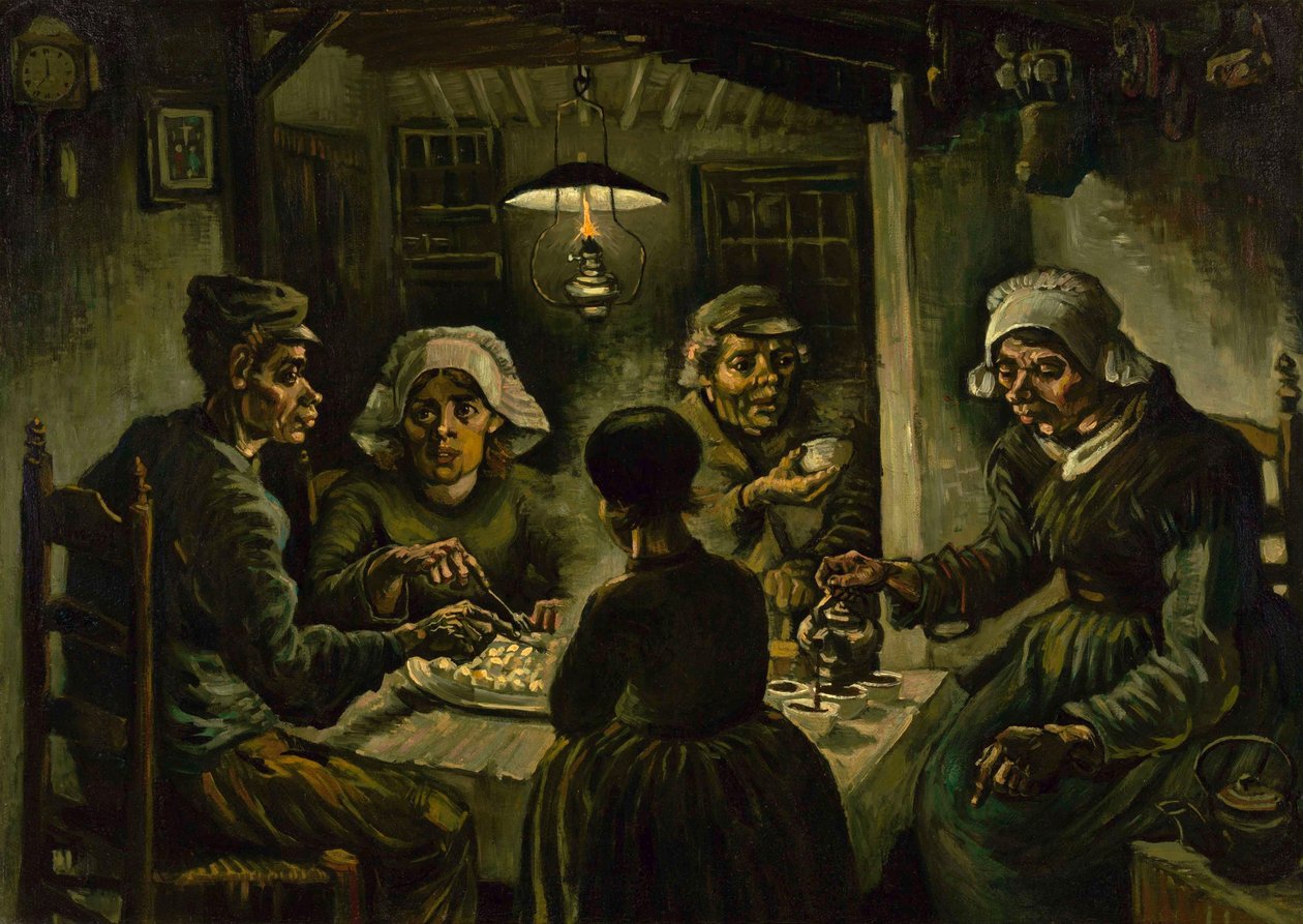 Patates Yiyenler, 1885 by Vincent van Gogh