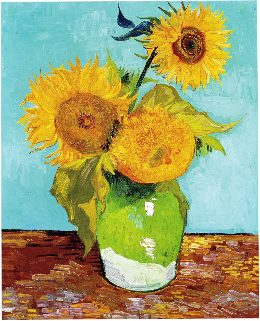 üç ayçiçeği by Vincent van Gogh
