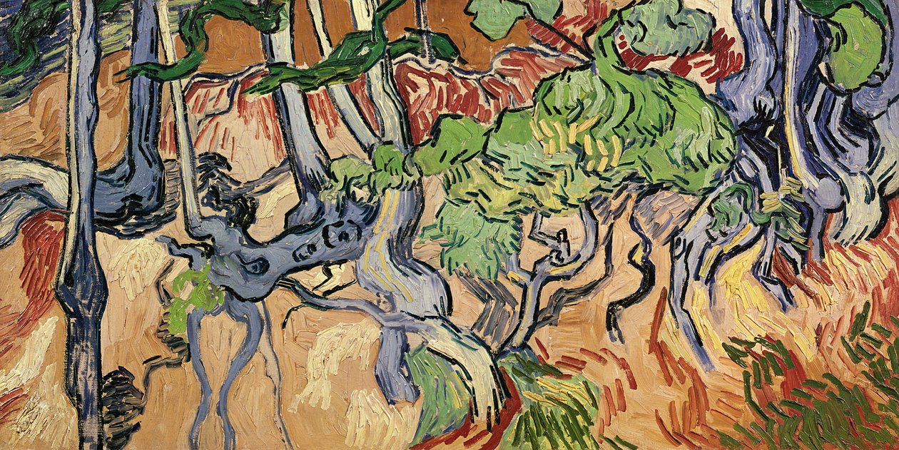 Ağaç kökleri, 1890 by Vincent van Gogh