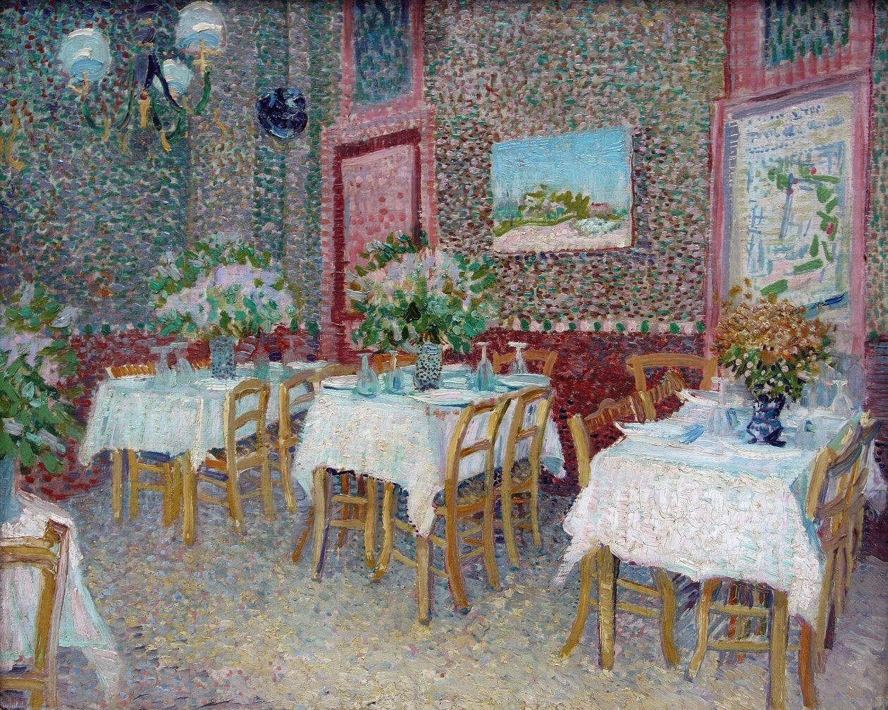 Bir restoranın içi, 1887. by Vincent van Gogh