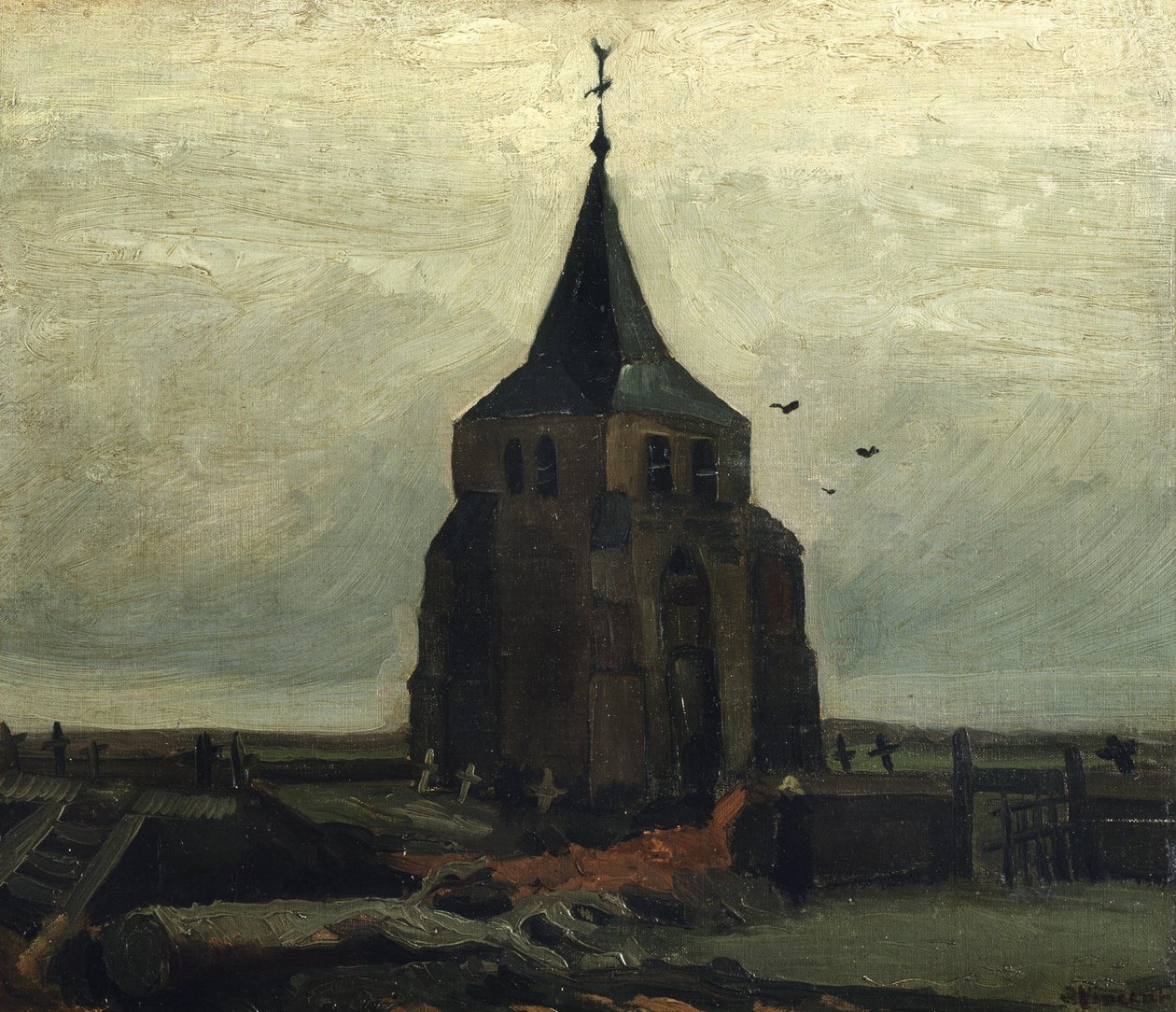 Eski Kule, 1884. by Vincent van Gogh