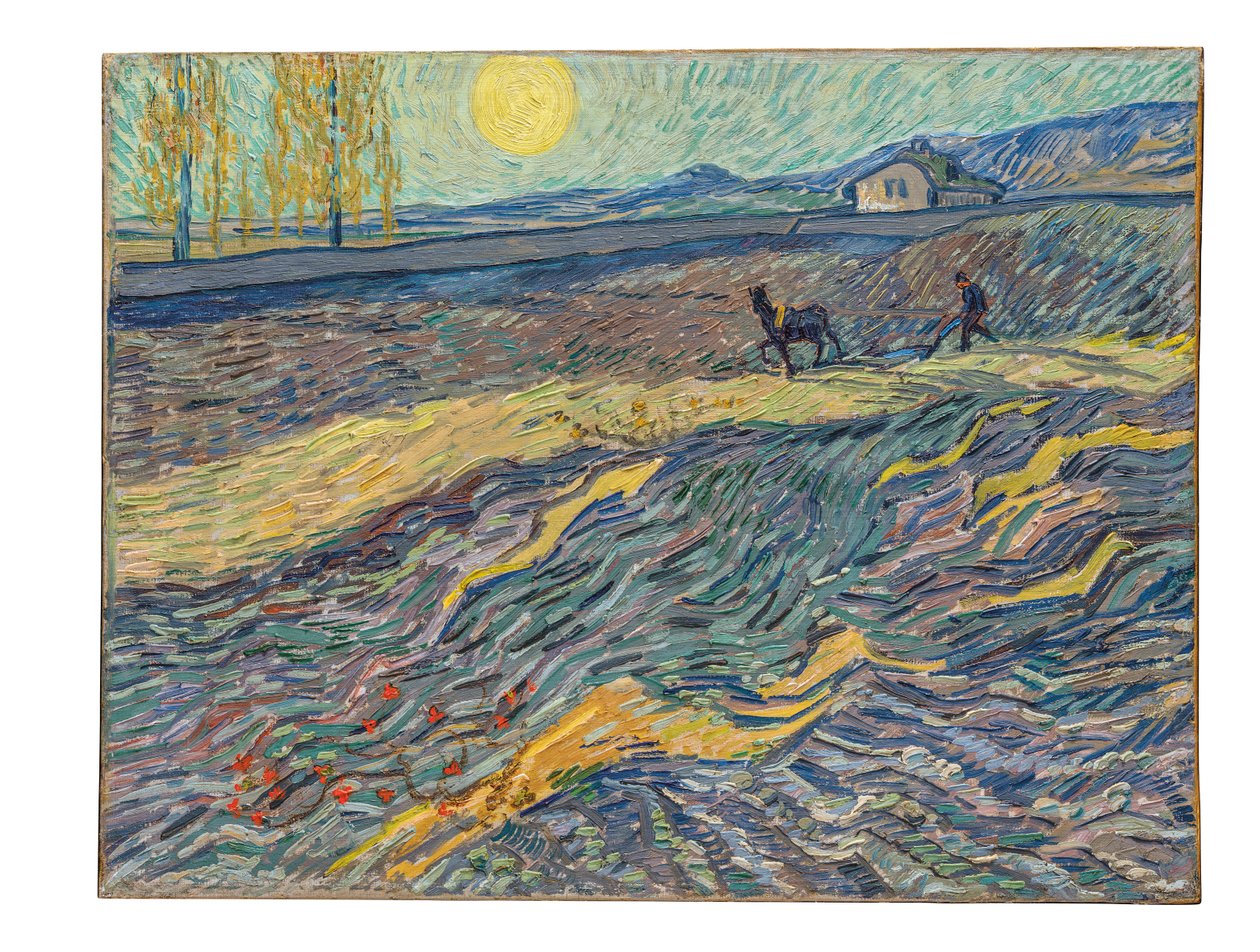 Tarlada Çiftçi, 1889 by Vincent van Gogh