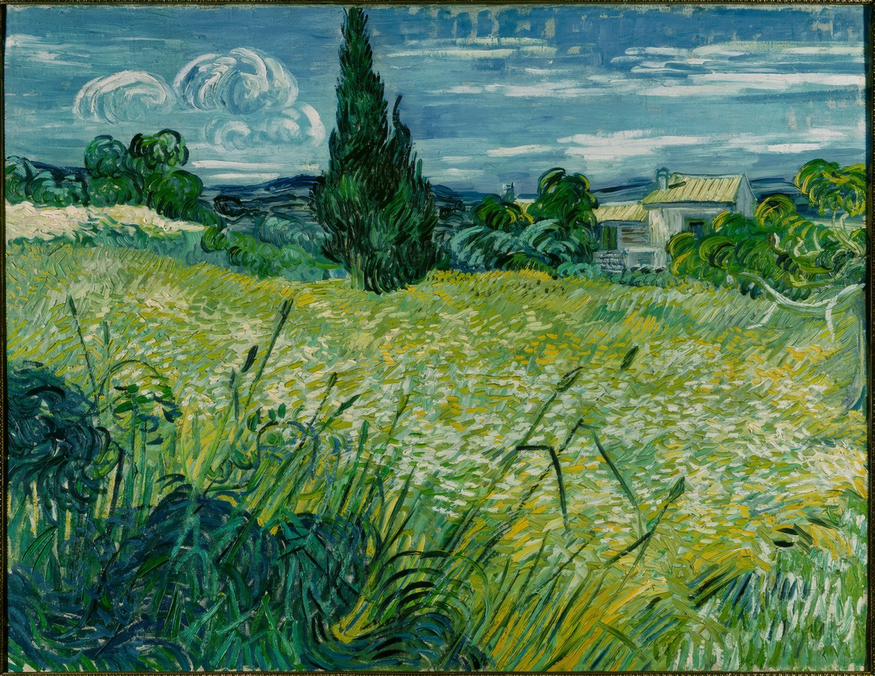 Selvi ile yeşil buğday alanı by Vincent van Gogh