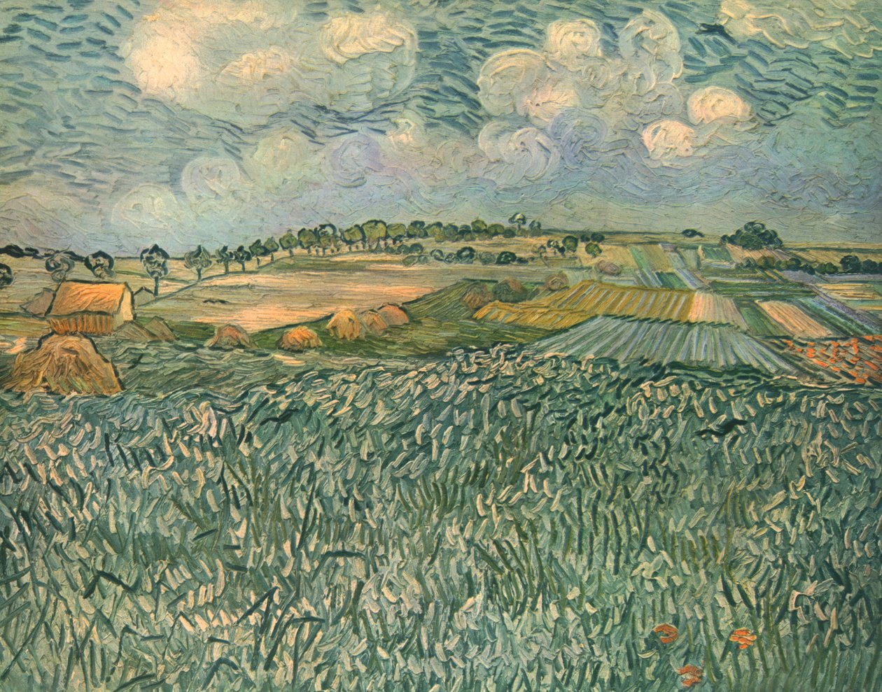Auvers Yakınlarındaki Manzara, Haziran 1890, 1947. by Vincent van Gogh