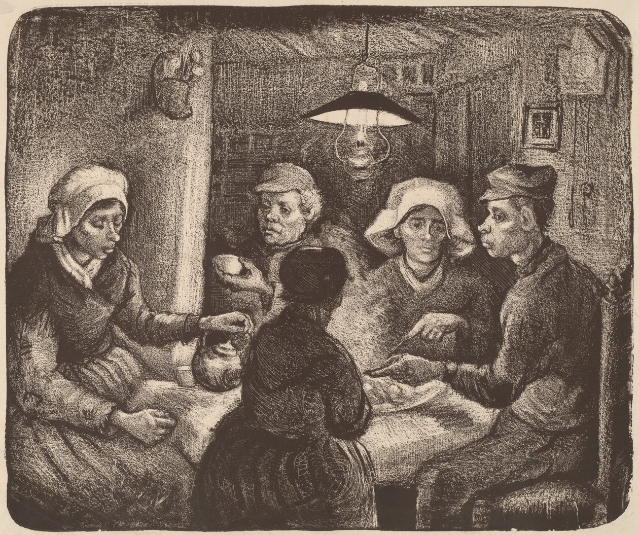 patates yiyenler by Vincent van Gogh