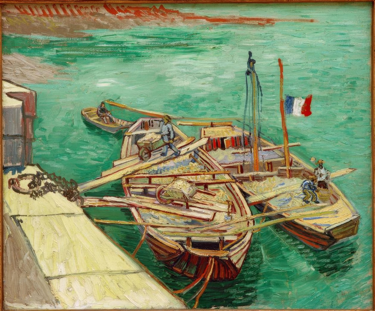 Rhonebarken by Vincent van Gogh