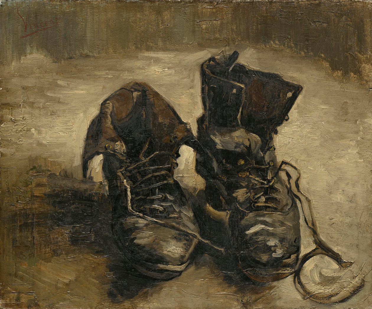 Ayakkabı, 1886 by Vincent van Gogh