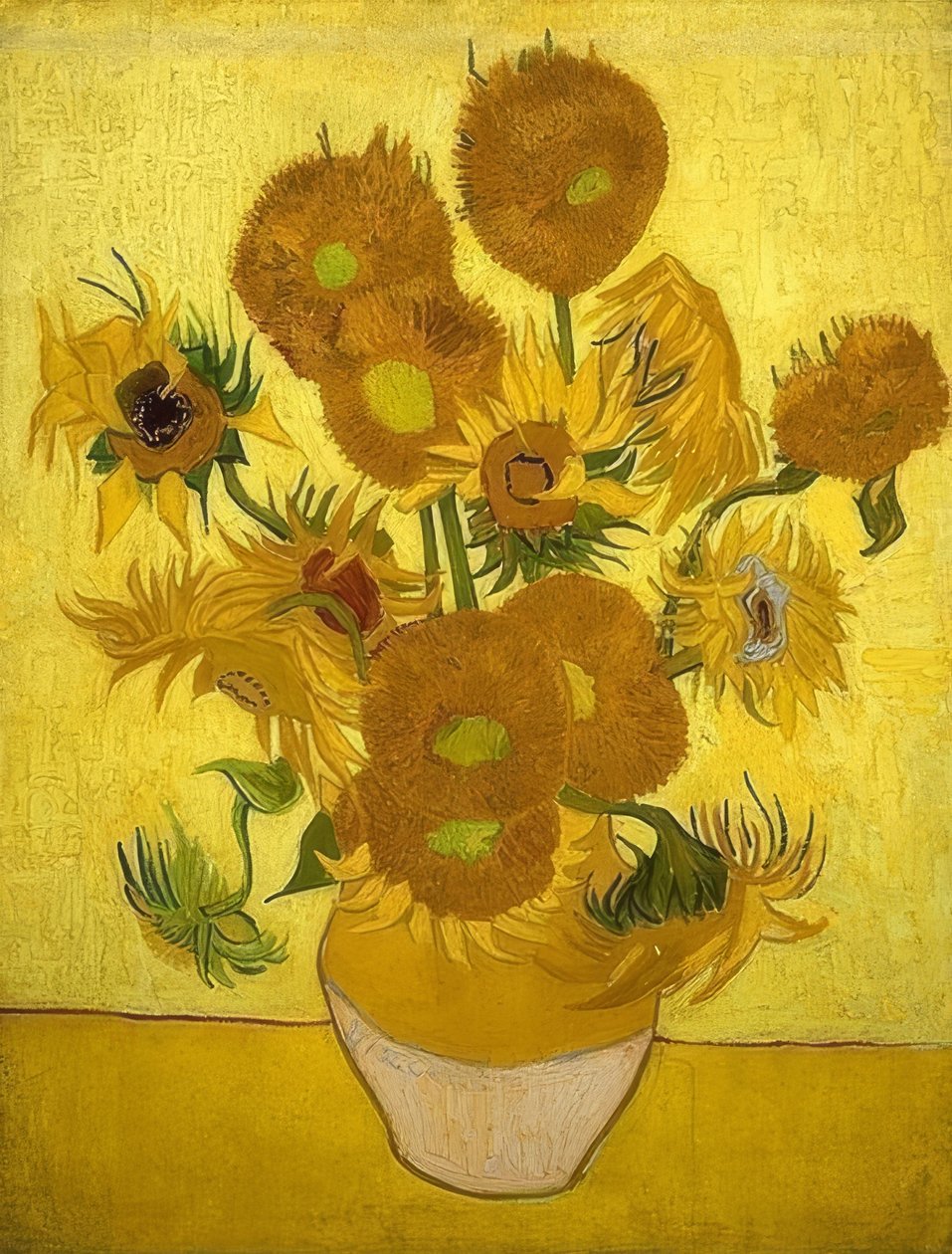 Ayçiçekleri. Arles, Ocak 1889 by Vincent van Gogh