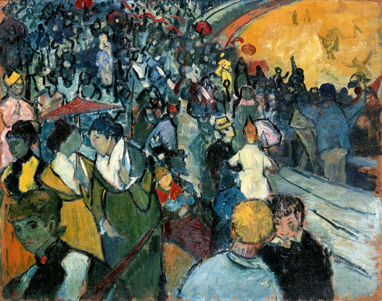 Arles'daki Arena, 1888. by Vincent van Gogh