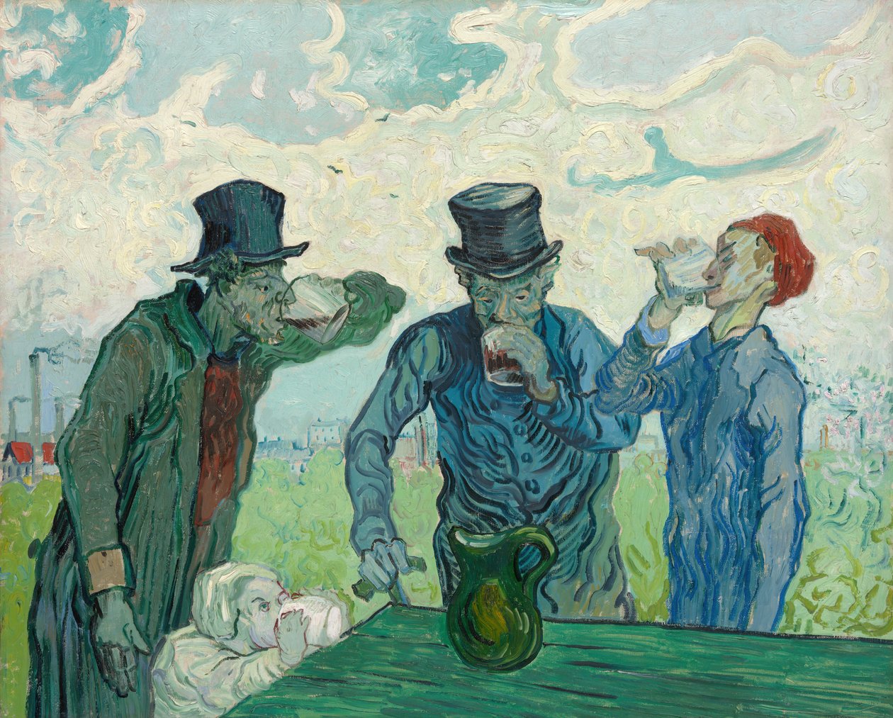 İçenler, 1890. by Vincent van Gogh