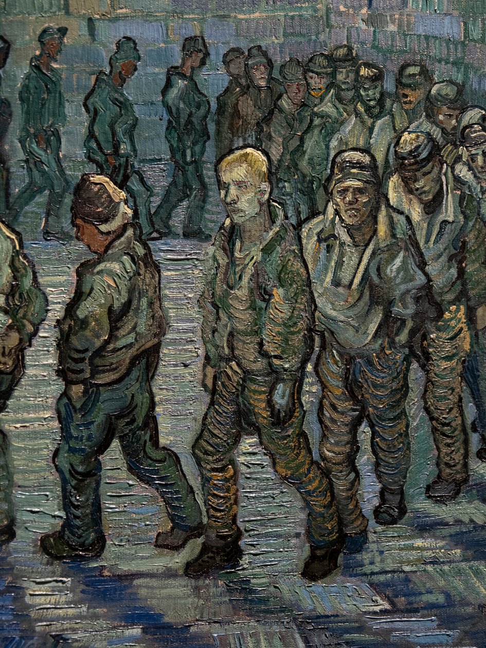 Hapishane Avlusu (detay) by Vincent van Gogh