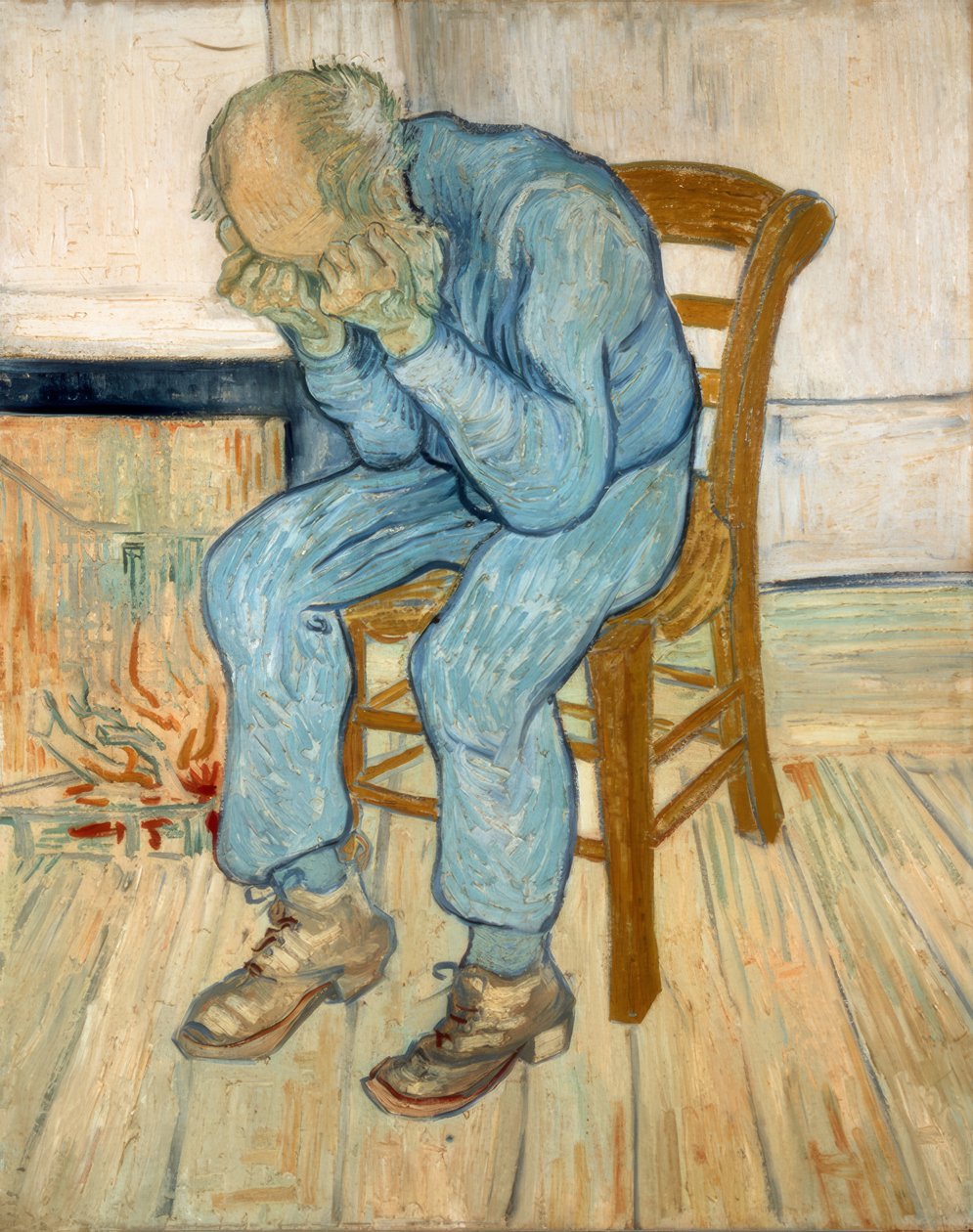 yas tutan yaşlı adam by Vincent van Gogh