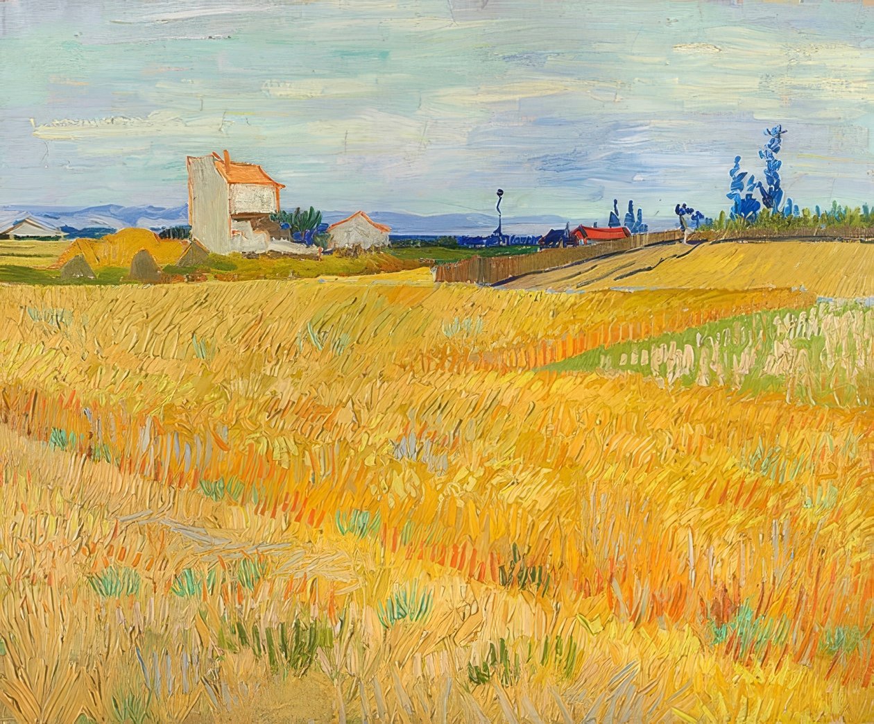 Weizenfeld (Champ de blé). 1888 by Vincent van Gogh