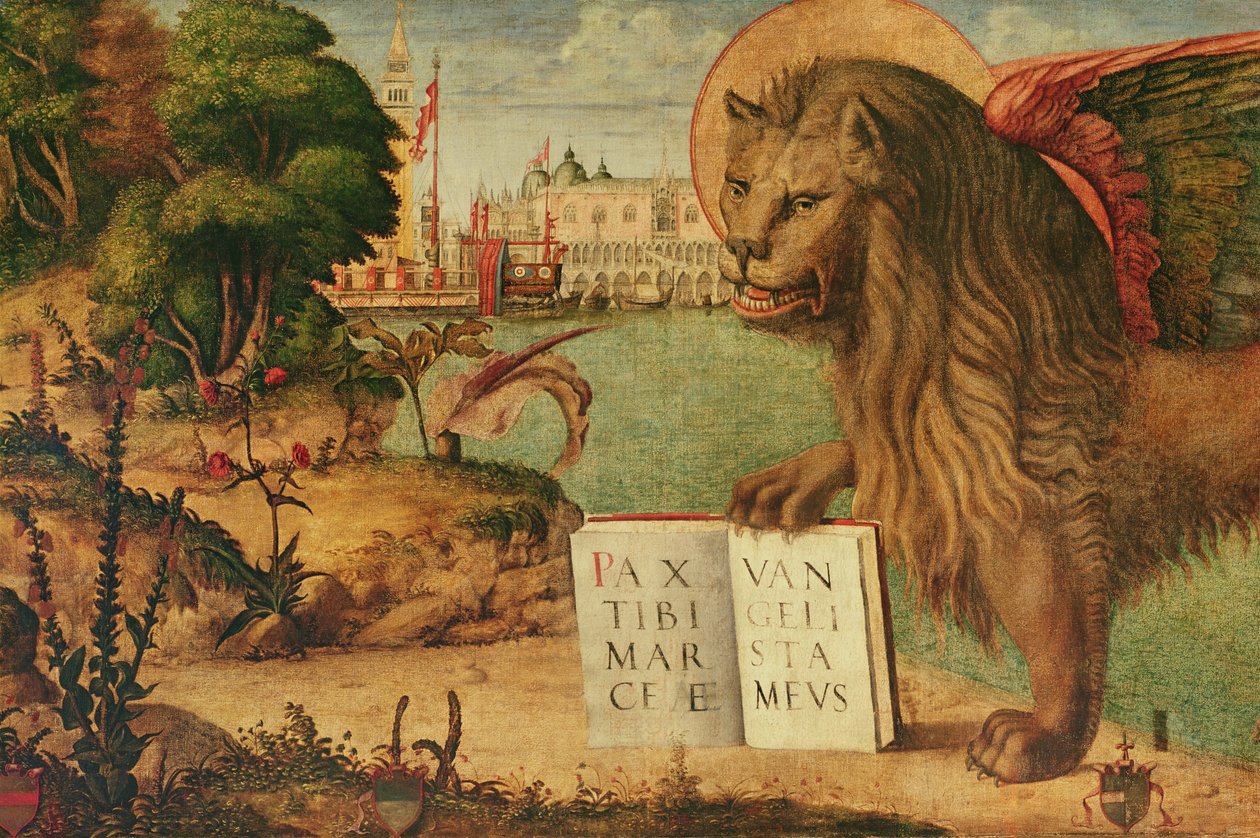 San Marco Aslanı Detayı, 1516 (60402 detayı) by Vittore Carpaccio