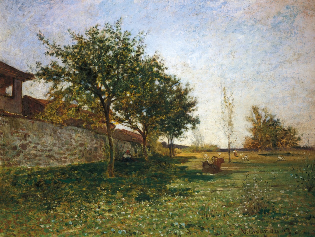 Gattinara yakınlarındaki kırsal by Vittorio Avondo