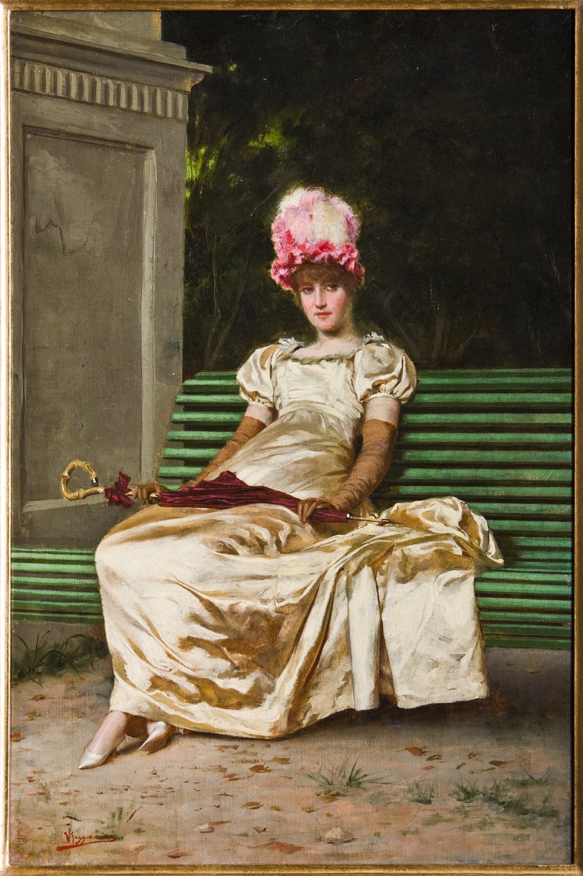 Bekle (tuval üzerine yağlı boya) by Vittorio Reggianini
