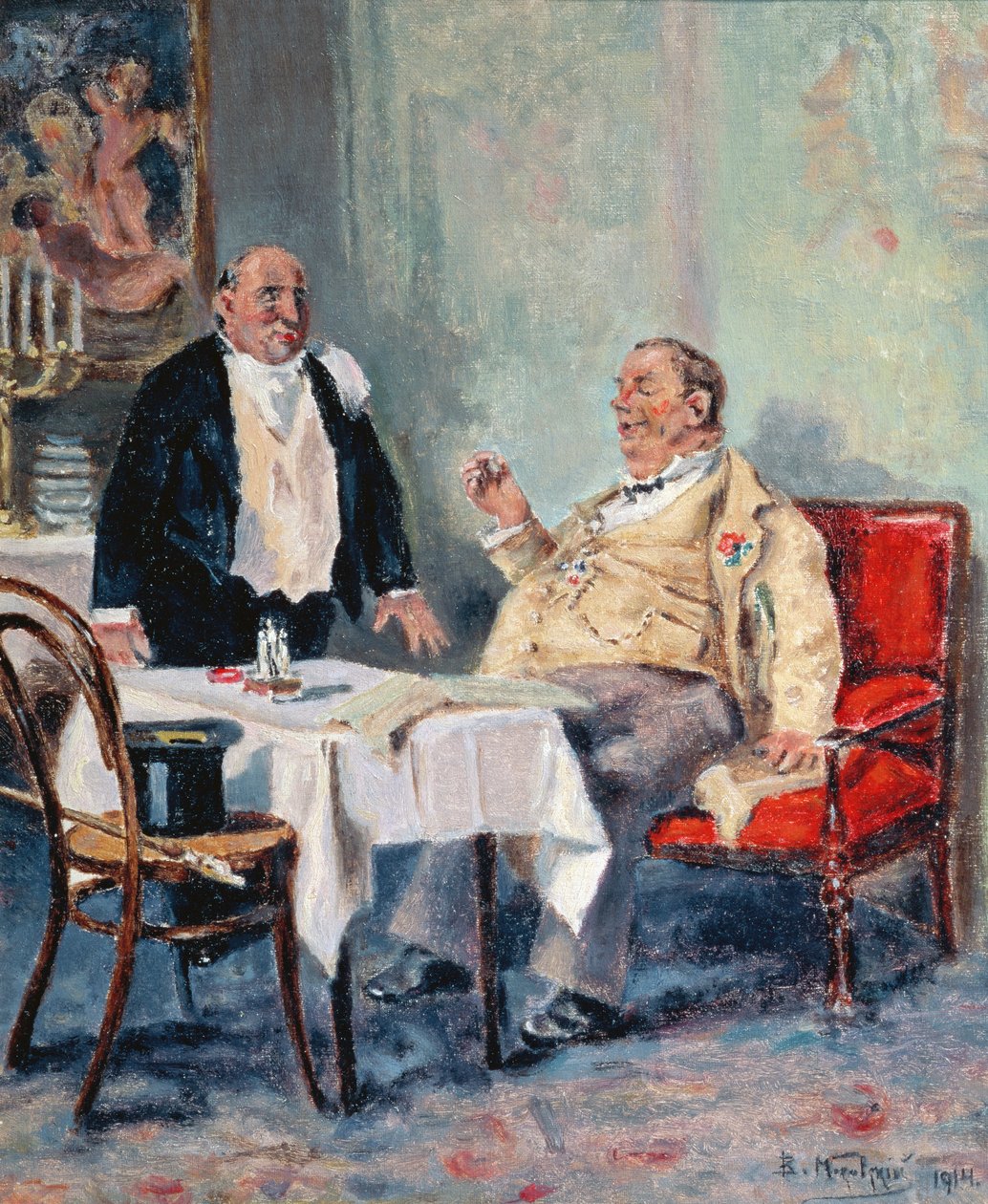 Restoranda, 1914 by Vladimir Egorovic Makovsky