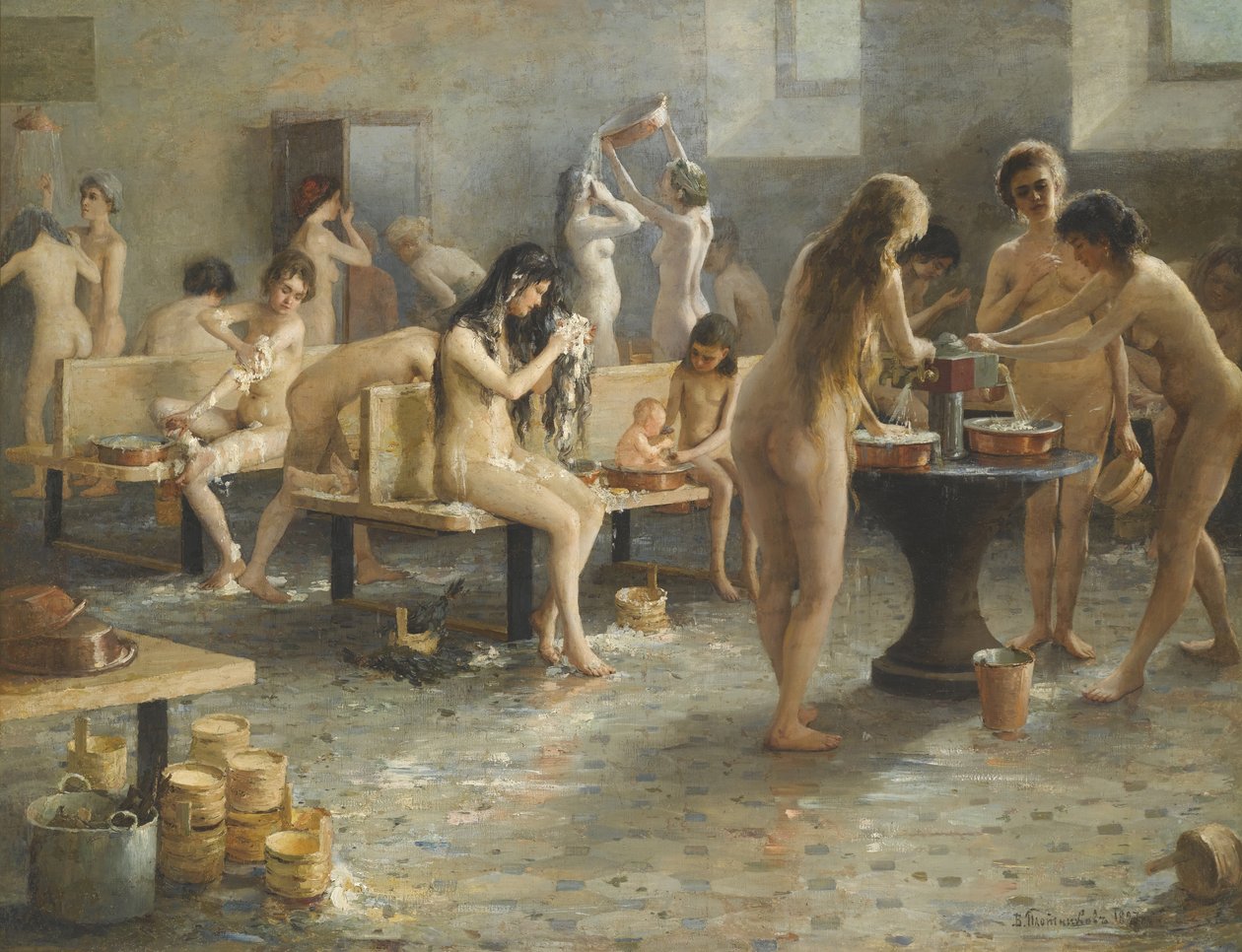 hamam by Vladimir Alexandrovich Plotnikov
