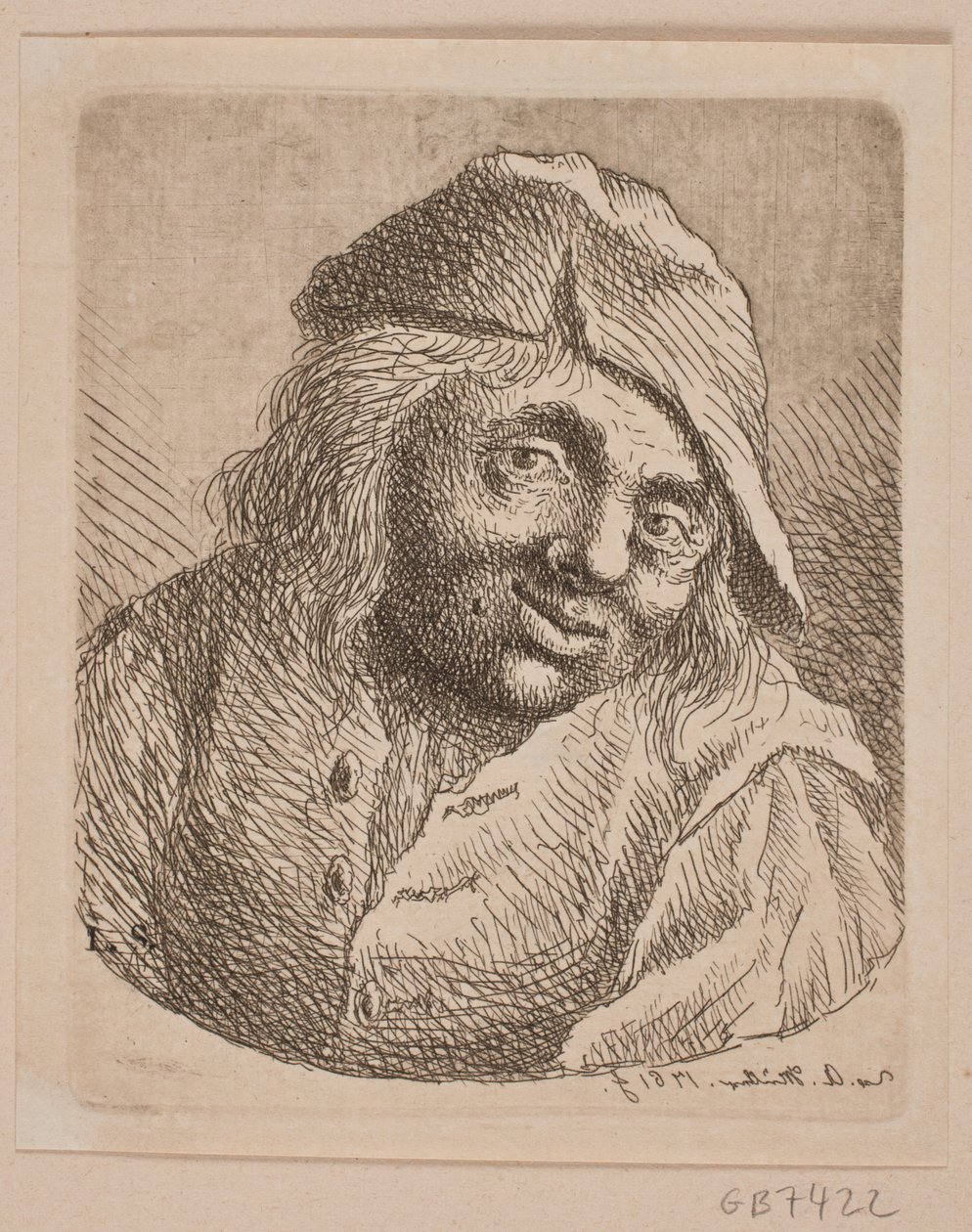 Bir çiftçinin büstü by W.A. Müller