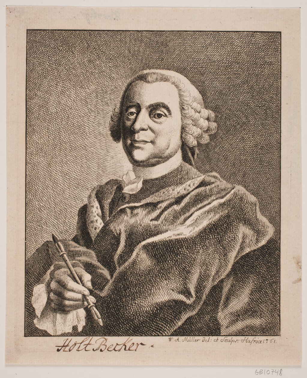 Johan Christopher Holtzbecher by W.A. Müller