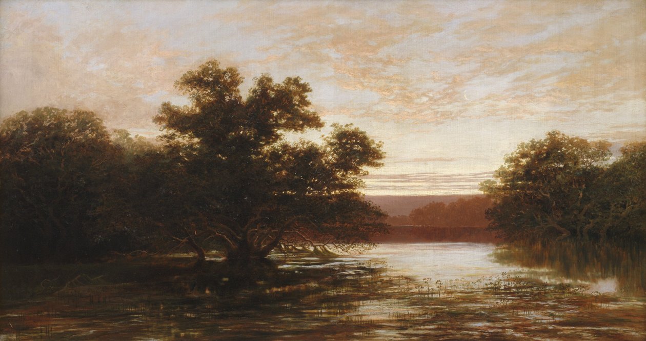 Bir Avustralya mangrov, gelgit by W.C. Piguenit