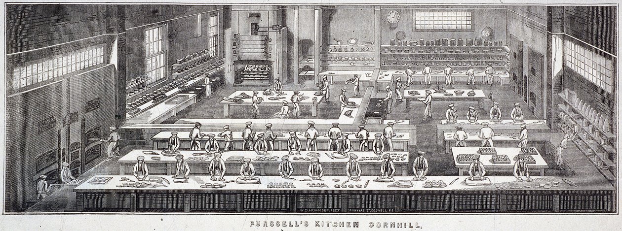 Cornhill, Londra, 1840 by WD Hornsby