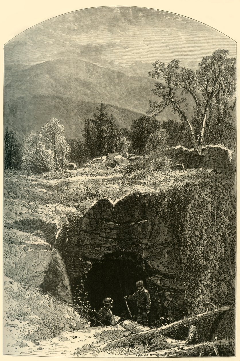 'Doğal Köprü, Kuzey Adams', 1874. by W.H. Morse