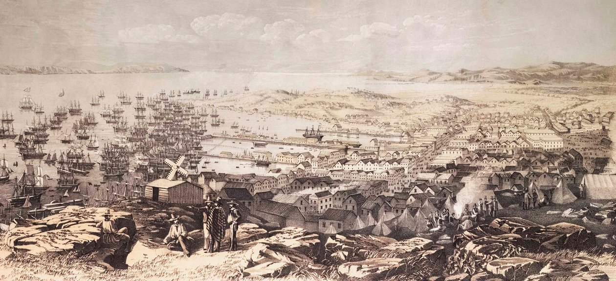1851'de San Francisco. (baskı) by W. Boosey
