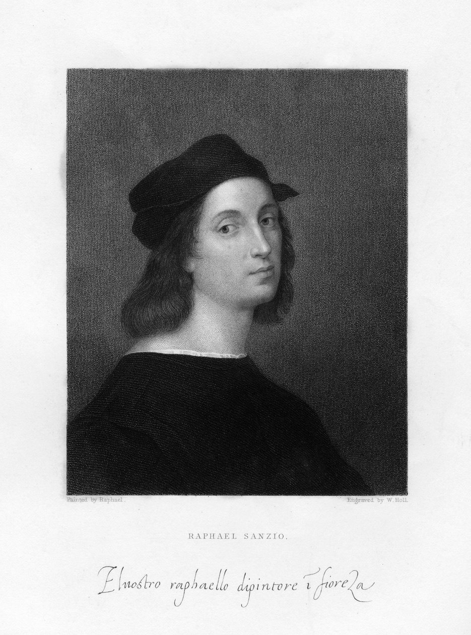 Raphael, Floransalı usta ressam, 1834. by W. Holl