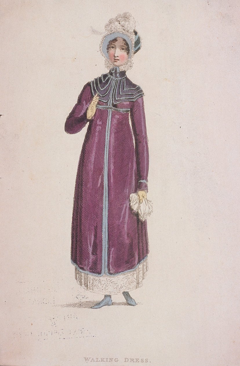 Yürüyüş elbiseli bir kadın, c1810 by W Read