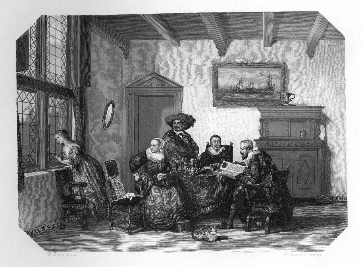 Eski bir Hollandalı aile evi, c1870 by W. Steelink