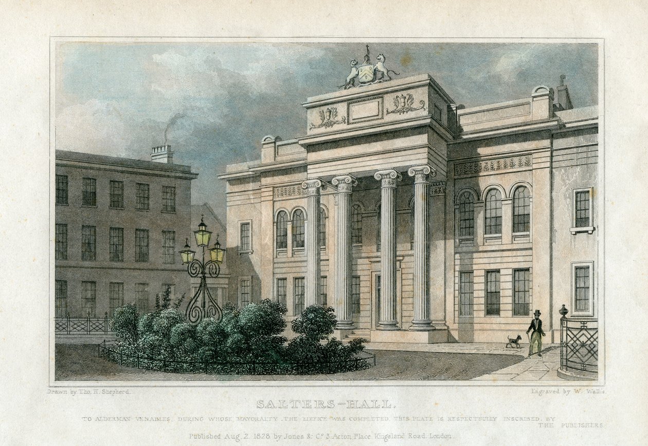 Salters Salonu, Londra, 1828. by W. Wallis