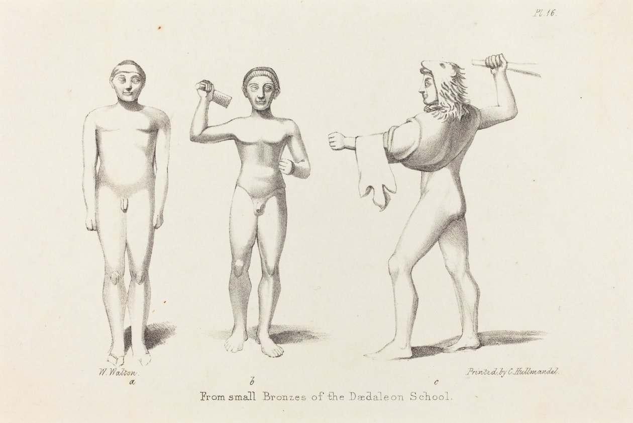Bronzlardan Daedalian Figürleri by W. Walton after John Flaxman