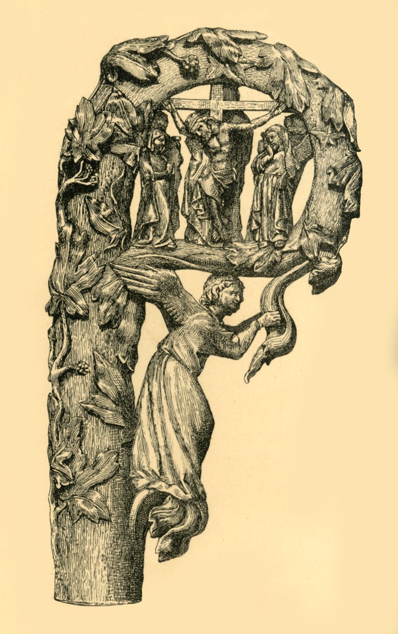 Çarmıha gerilme sahnesi, crozier, 1330-1340, 1881. by W. Wise