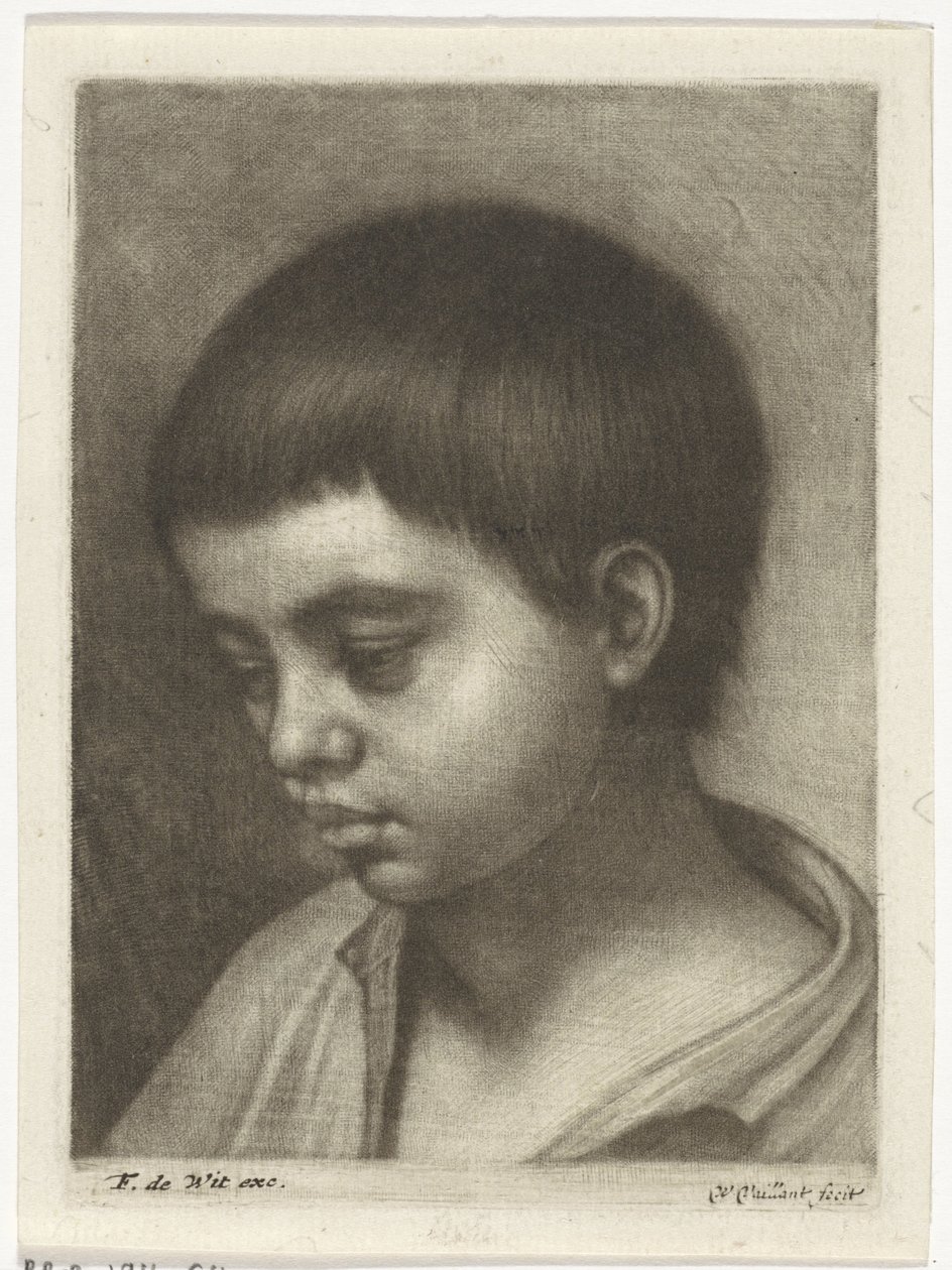 Bir çocuğun başı, solda by Wallerant Vaillant