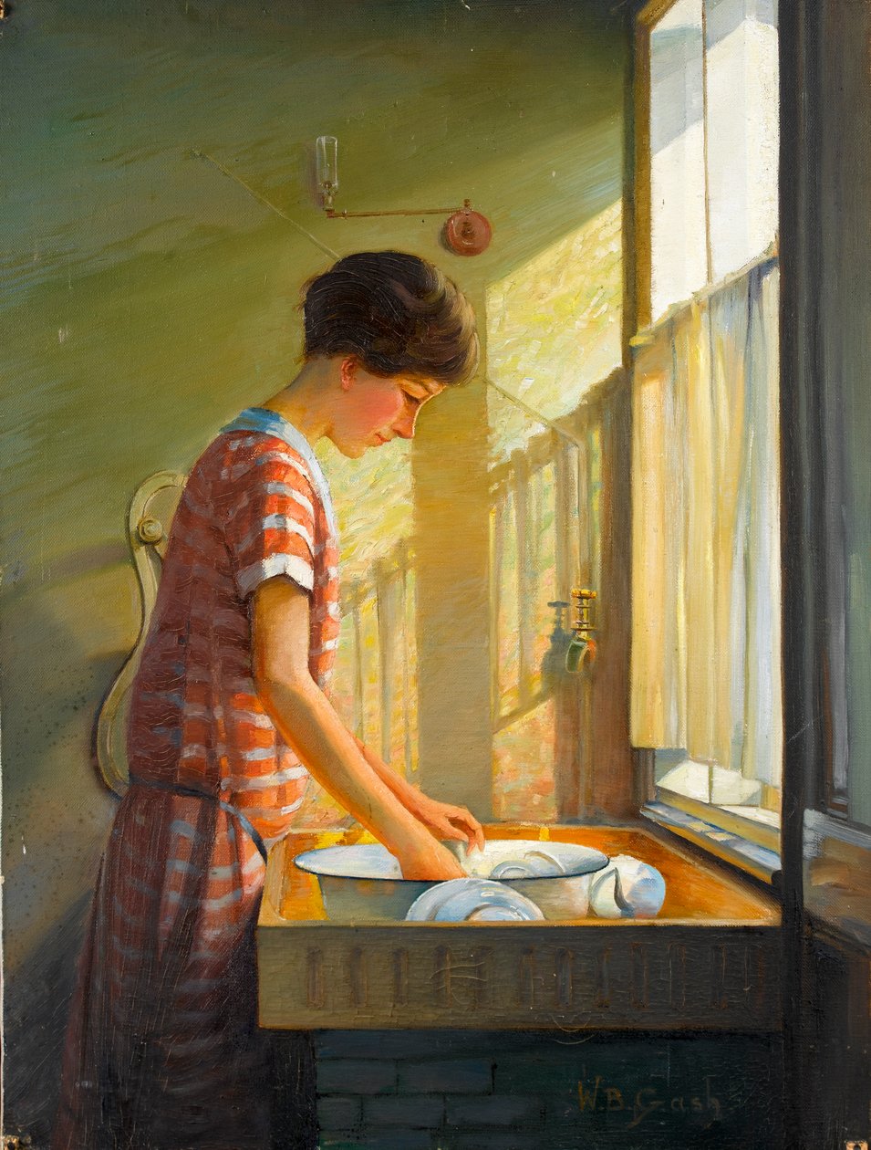 ವಾಷಿಂಗ್ ಅಪ್, c.1924-25 ಟರ್ಕ್ by Walter Bonner Gash