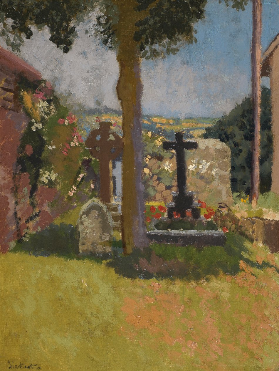 Chagford kilise bahçesi, Devon, 1915 by Walter Richard Sickert