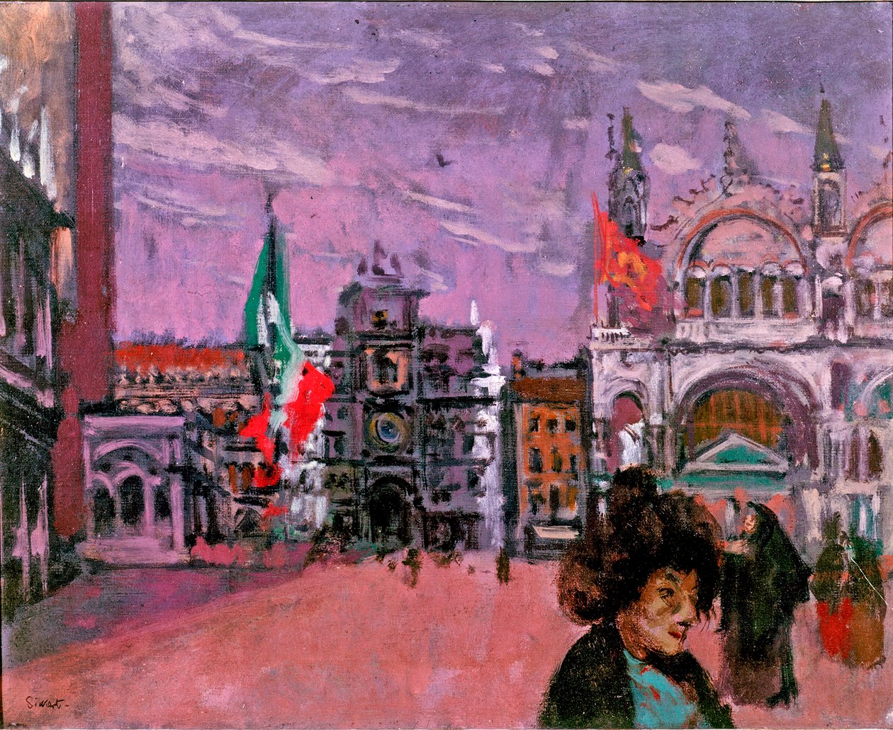 Piazza San Marco, Venedik, c.1903-06 by Walter Richard Sickert
