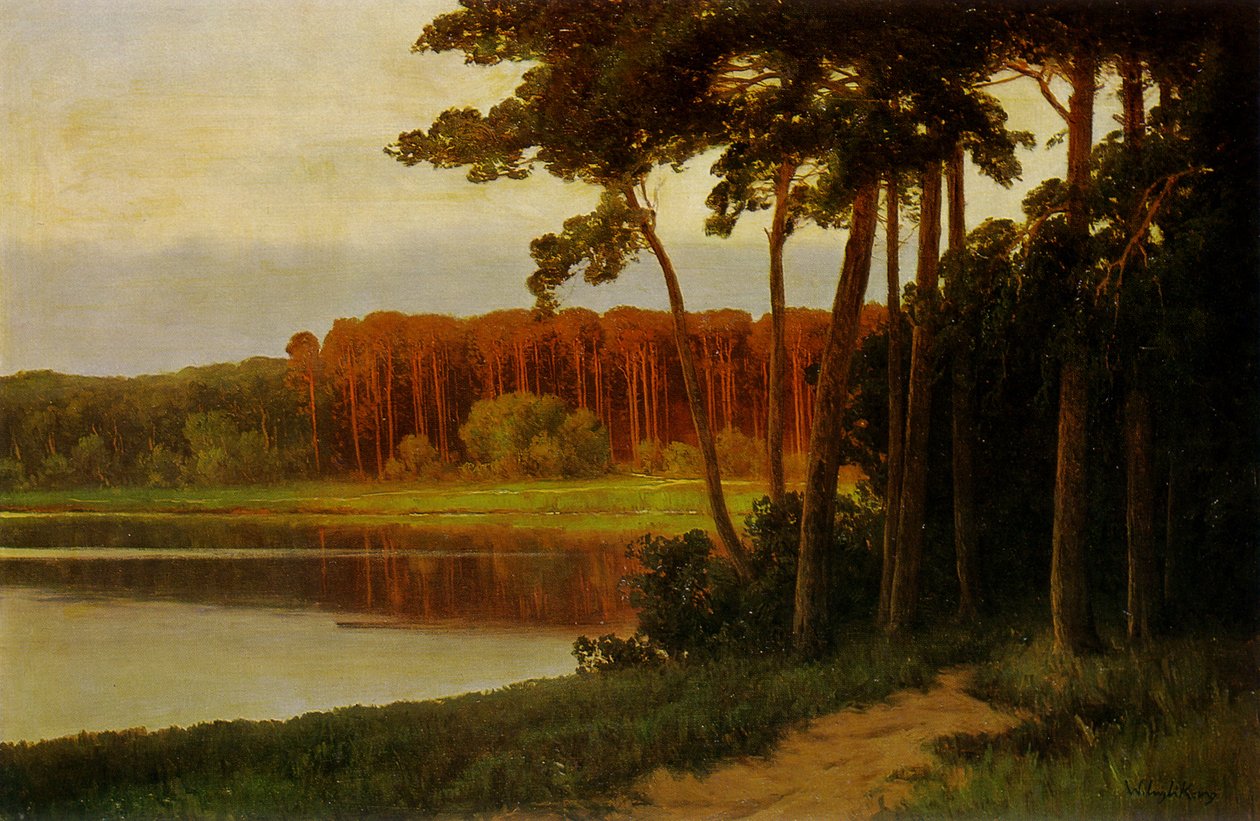 Grunewaldsee veya Schlachtensee Berlin by Walter Leistikow