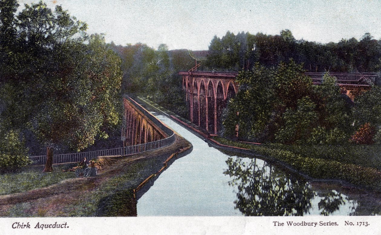 Chirk Su Kemeri, Chirk, Wrexham, Galler, 1905. by Walter Bentley Woodbury