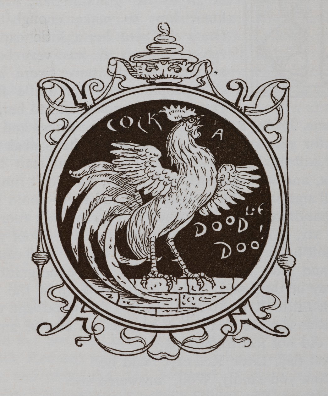 Bir horoz ötüşü. by Walter Crane