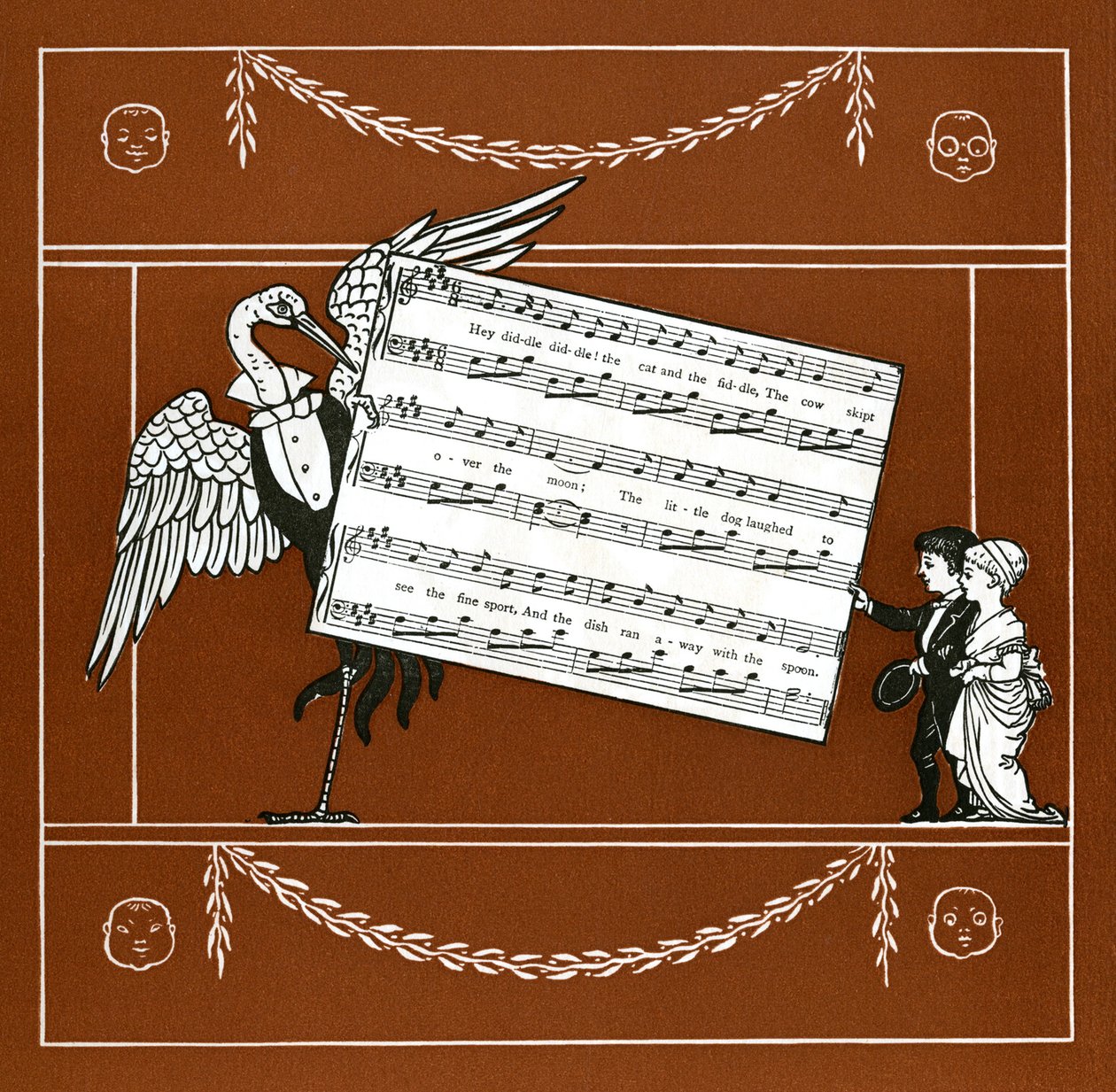 kedi ve keman by Walter Crane