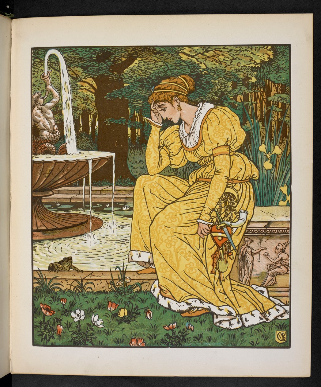Kurbağa Prens için İllüstrasyon. by Walter Crane