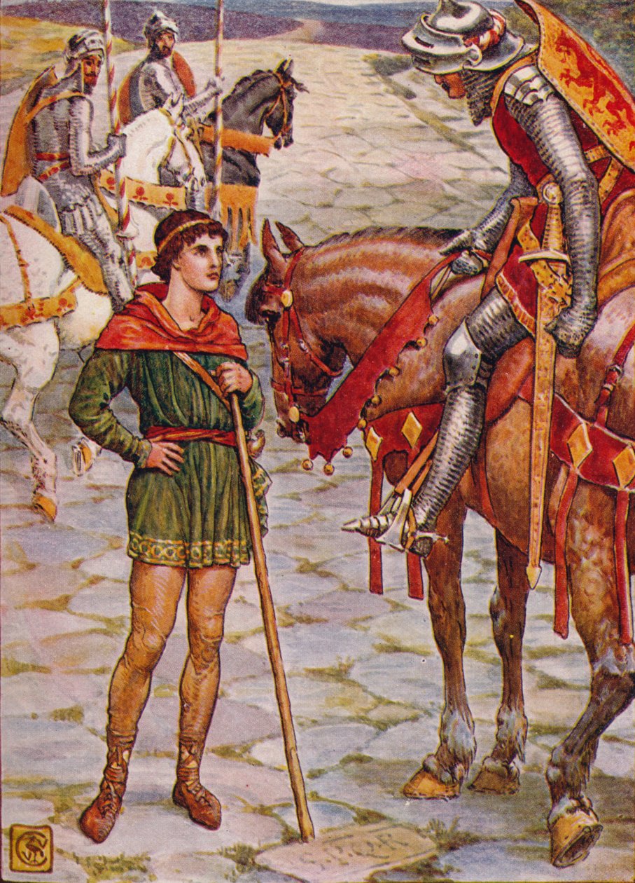 Genç Percival Soruları Sir Owen, 1911. by Walter Crane