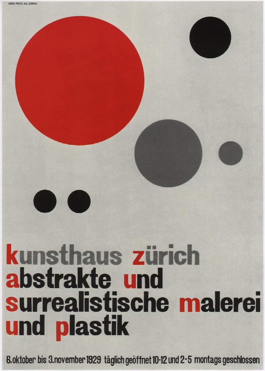 Soyut ve Sürrealizm Resim Sergisi, 1929 by Walter Cyliax