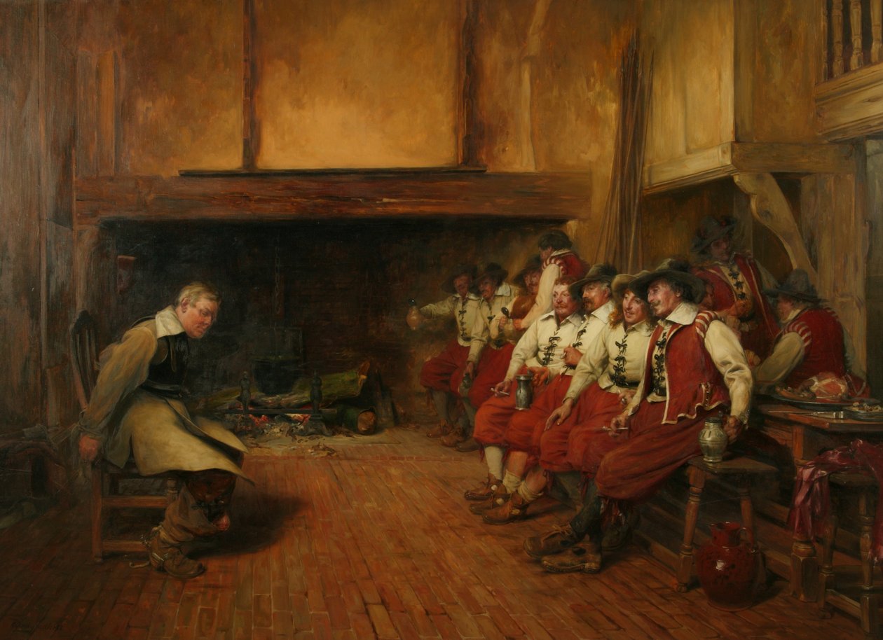 Amalekliler'in kampında by Walter Dendy Sadler
