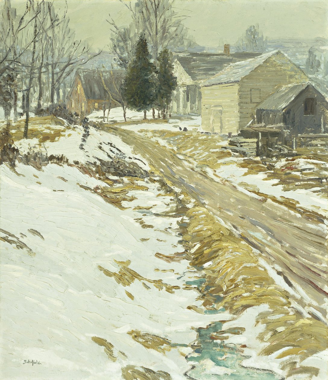 soğuk sabah by Walter Elmer Schofield