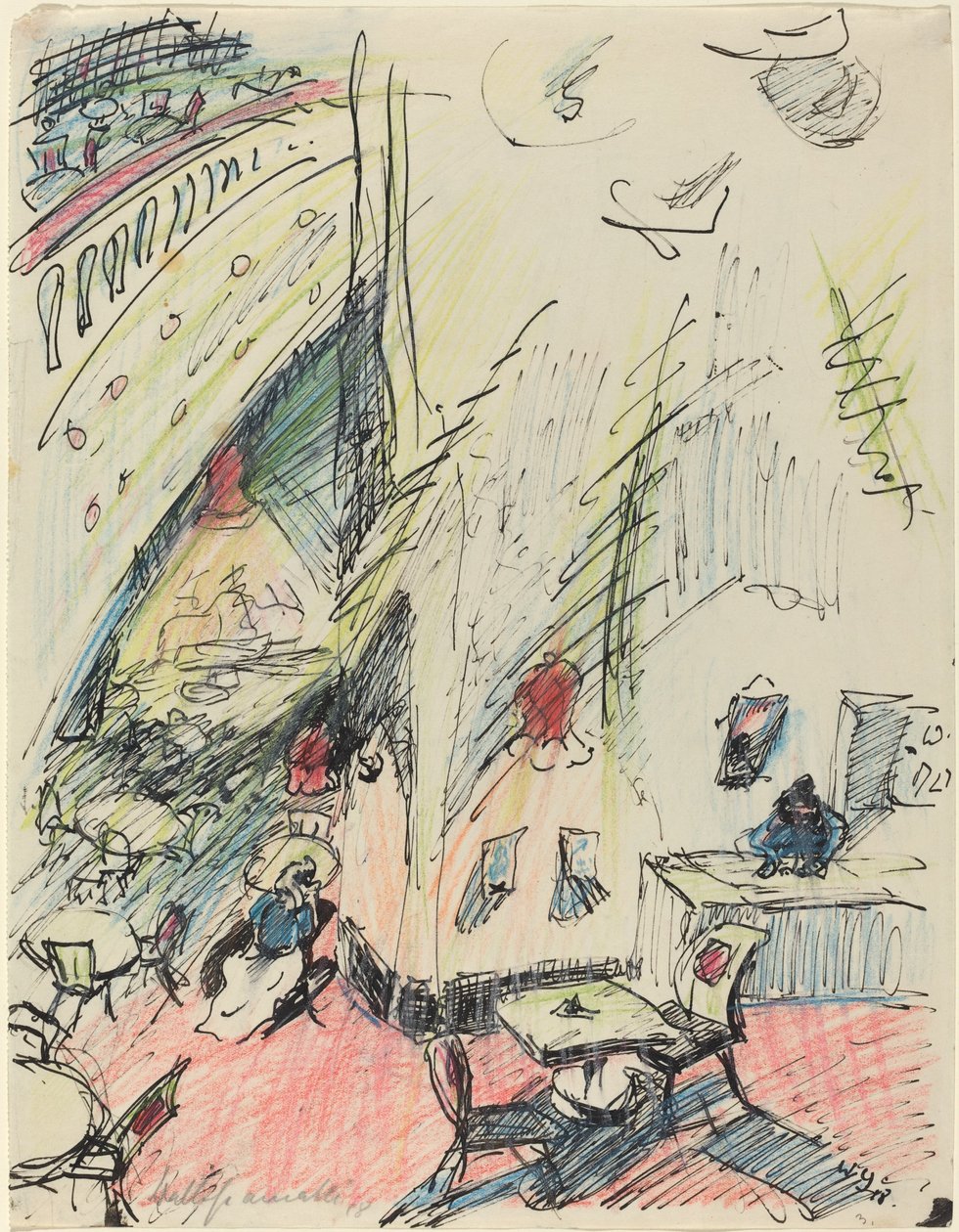 Das leere Kafe (Boş Kafe) by Walter Gramatte